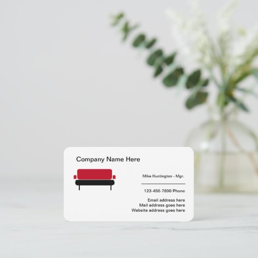 家具モダンテーマ 名刺 (スタンド正面)