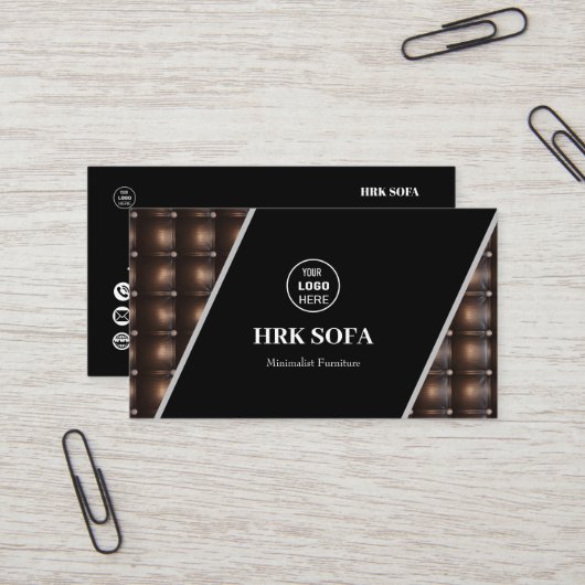 家具レザーソファーデザインプロフェッショナル 名刺 (正面/裏面インサイチュ)