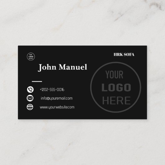 家具レザーソファーデザインプロフェッショナル 名刺 (裏面)