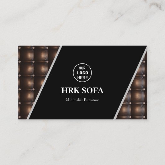 家具レザーソファーデザインプロフェッショナル 名刺 (正面)