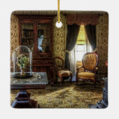 家具付ビクトリアンきリビングルーム セラミックオーナメント (裏面)