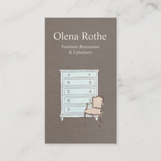 家具修復精製業者名刺 名刺 (正面)