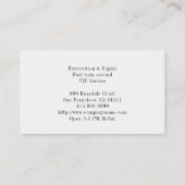 家具修理・復元ビジネスカード 名刺 (裏面)