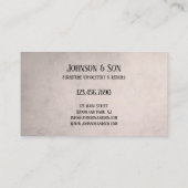 家具内装用名刺 名刺 (裏面)