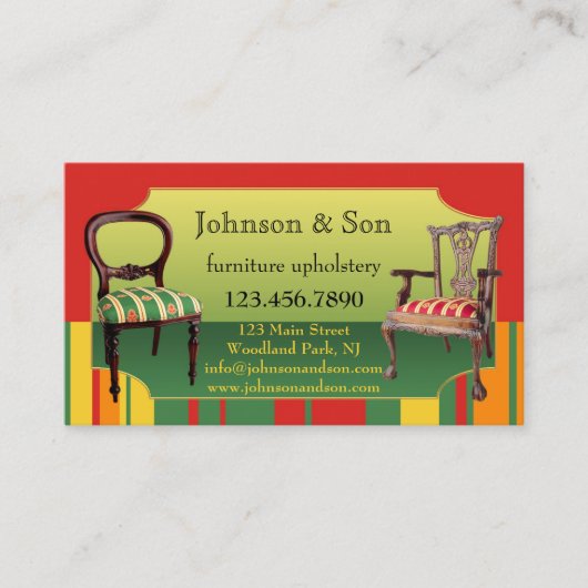 家具内装用名刺 名刺 (正面)