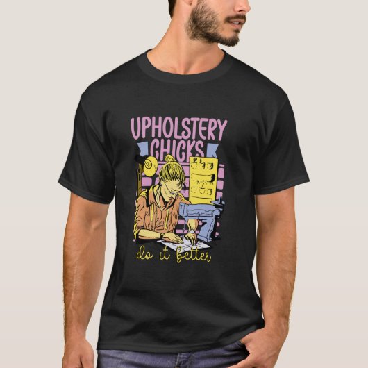 家具張り替えギャルズはやっぱりプロ Tシャツ (正面)