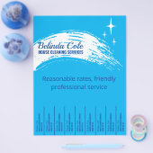 家具洗浄メイドのスワイプの涙オフ チラシ (シングル)