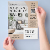 家具用モダンホームデコール販売マーケティングAd チラシ (手)