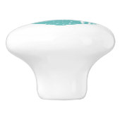 家具用素朴ターコイズハートセラミックノブ セラミックノブ (側面)