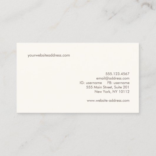 家具調達者 名刺 (裏面)