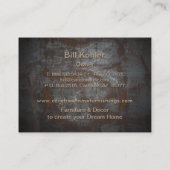 家具類さび付き金属枠ヴィンテージ 名刺 (裏面)