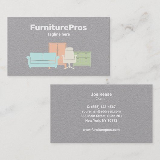 家具 名刺 (正面/裏面)