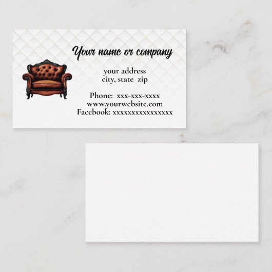 家具 名刺 (正面/裏面)