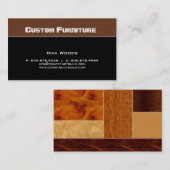 家具/大工名刺木目 名刺 (正面/裏面)