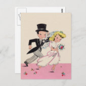 家出の花嫁と花婿 ポストカード (正面/裏面)