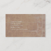 家及びペット着席犬及び猫 名刺 (裏面)