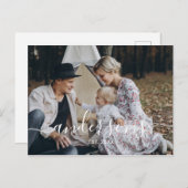 家名と設立年によるカスタム写真 ポストカード (正面/裏面)