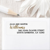 家名住所を有する私たちの名前 ラベル (インサイチュ)