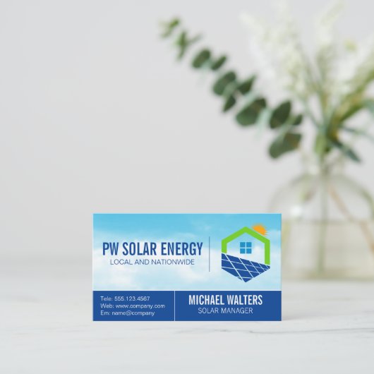 家太陽の力 |空 名刺 (スタンド正面)