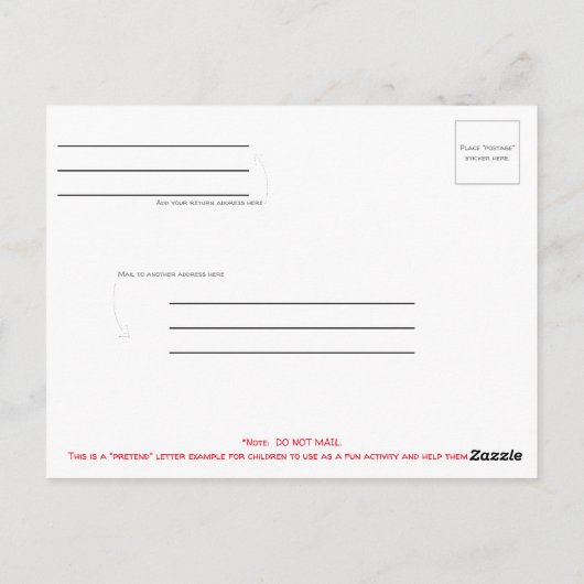 家学非常情報子供へ活動カード ポストカード (裏面)