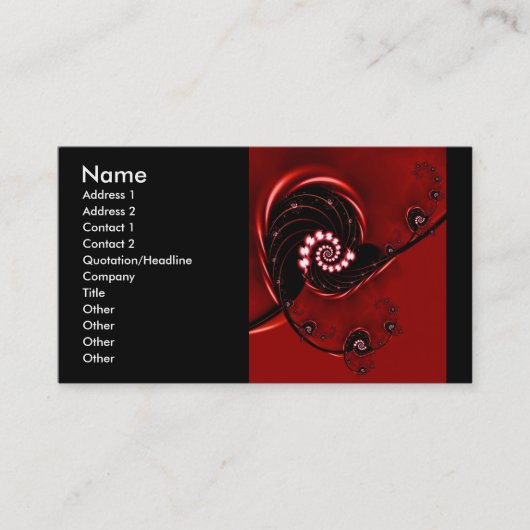 家宝かわいい抽象芸術自然パターン 名刺 (正面)