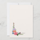 家宝によっては招待状が開花します 招待状 (裏面)