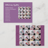 家宝のキルト 名刺 (正面/裏面)