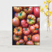 家宝のトマト カード (黄色い花)