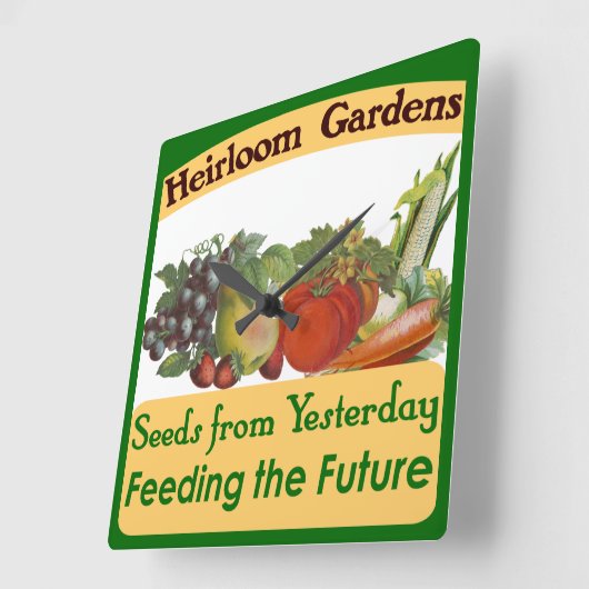 家宝はレトロの台所柱時計庭いじりをします スクエア壁時計 (傾斜)