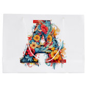 家宝をモノグラムする ラージペーパーバッグ (裏面)