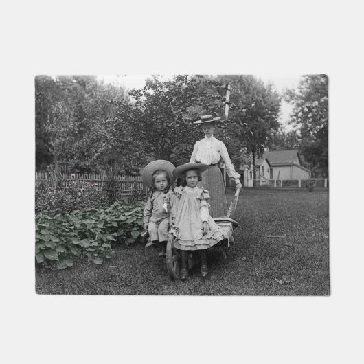 家宝ガーデニングガーデンマザー娘1890 ドアマット (正面)