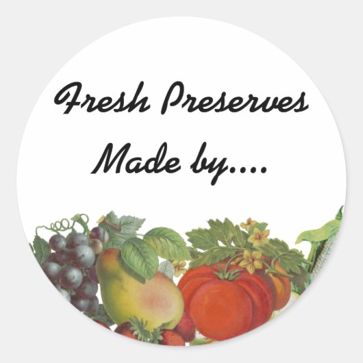 家宝ガーデンカスタムズの種子または缶詰ラベル ラウンドシール (正面)