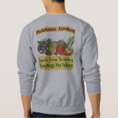 家宝ガーデンズシードセーバーことわざトップ スウェットシャツ (裏面)