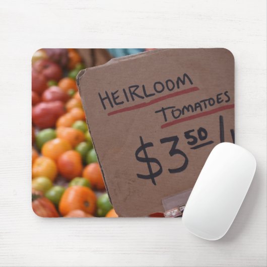 家宝トマトグリーンマーケットファーマーズマーケットNY マウスパッド (マウス)
