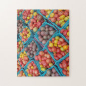 家宝トマト品種農家市場パズル ジグソーパズル (縦)