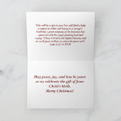 家宝出生シーンクリスマスカード シーズンカード (内部)