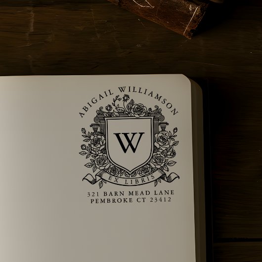 家宝蔵書票スタンプカスタム家紋 ラバースタンプ