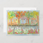 家実在マーケティングメーラーを販売する不動産 ポストカード (正面/裏面)