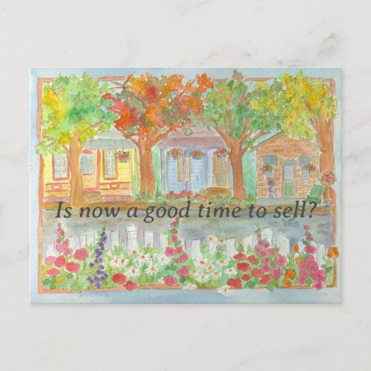 家実在マーケティングメーラーを販売する不動産 ポストカード (正面)
