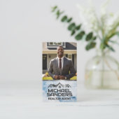 家実在前の不動産業者 名刺 (スタンド正面)