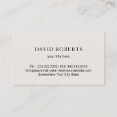 家実在屋検査スタイリッシュ金ゴールド縁ど 名刺 (裏面)