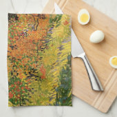 家屋の裏の庭 ヴィンセント・ヴァン・ゴッホ キッチンタオル (四つ折り)
