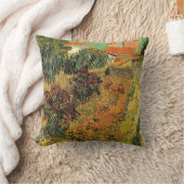 家屋の裏の庭 ヴィンセント・ヴァン・ゴッホ クッション (ブランケット)