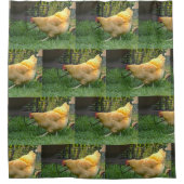 家屋敷の鶏 シャワーカーテン (正面)