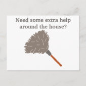 家屋清掃用メイドビジ広告ネス ポストカード (正面)