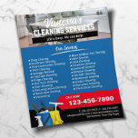 家屋清掃窓清掃メイドサービスブルー チラシ<br><div class="desc">家の清掃ウィンドウ清掃メイドサービス青いフライヤー。</div>