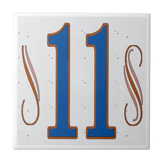 家屋番号11 タイル (正面)