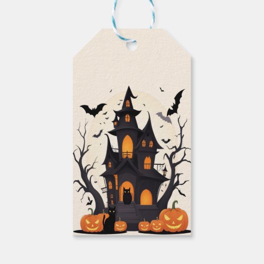 家幽霊のよく出るとパンプキンナイト ギフトタグ (裏面)