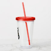 家幽霊のよく出ると黒猫 アクリルタンブラー (左)