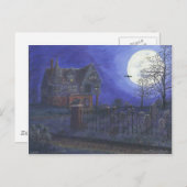 家幽霊のよく出るの郵便カード ポストカード (正面/裏面)